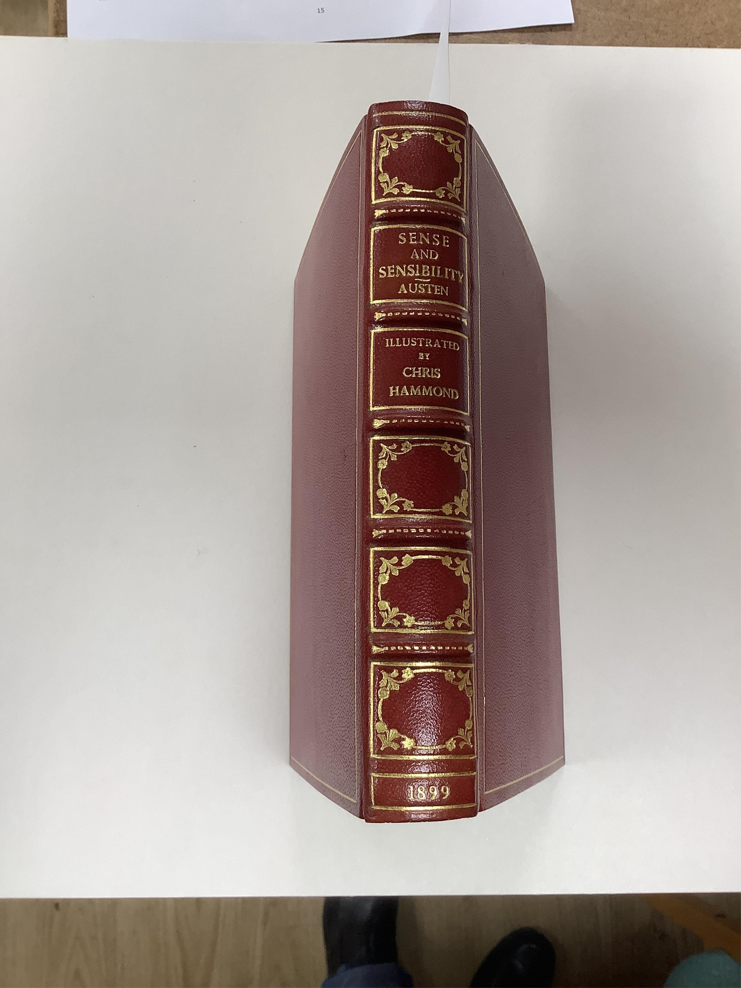 Austen, Jane - Sense and Sensibility ... with an Introduction by Joseph Jacobs and Illustrations by Chris Hammond. first edition thus. frontis. and num. other illus. (11 full page), half title; rebound later 20th cent. g